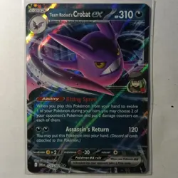 Team Rocket's Crobat ex 122/182 Destined Rivals Double Rare English - Image 1