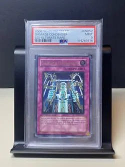 Yu-Gi-Oh! TCG Damage Condensor SOI-EN052 1st Edition Ultimate Rare PSA 9 - Image 1