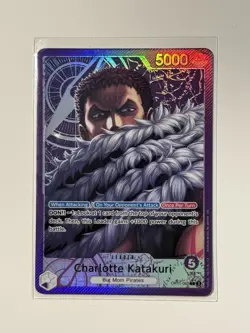 One Piece A Fist Of Divine Speed Charlotte Katakuri OP11-062 Leader Alt Art - Image 1