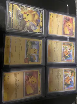 Pokemon TCG Pikachu Card Lot 6x Regular Foil English Lightning Standard - Image 2