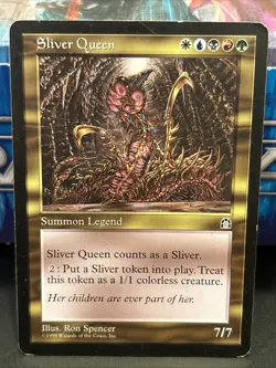 Magic the Gathering Stronghold Sliver Queen Card Rare MTG MP - Image 1