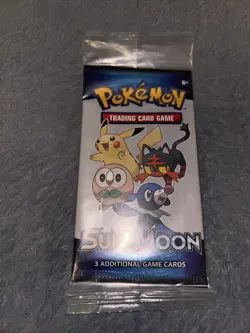 Pokemon Sun And Moon General Mills Cereal 3 Card Booster Pack Sealed - Image 1