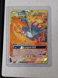 Pokemon TCG Moltres Zapdos Articuno GX Holo Card 44/68 -Hidden Fates - Image 1