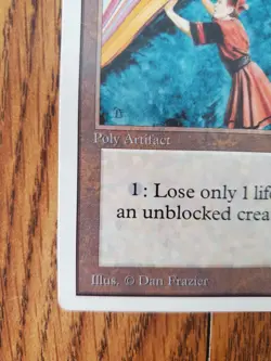 Magic The Gathering FORCEFIELD UNLIMITED Series Poly Artifact Card VERY NICE - Image 4