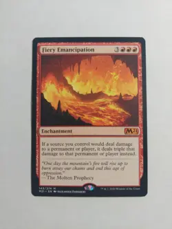 Fiery Emancipation 143/274 Mtg Enchantment Card Art By Alexander Forssberg - Image 1