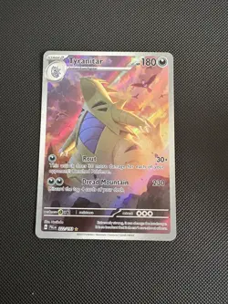 Pokemon TCG Tyranitar Holo Card Scarlet & Violet Paldea Evolved 222/193 - Image 1