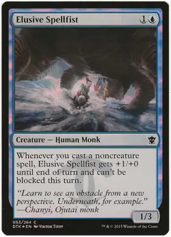 MTG Elusive Spellfist FOIL Dragons of Tarkir Common LP - Image 1