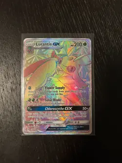 2017 Pokemon Sun & Moon - Base Rainbow GX Lurantis #150-149 (Secret Rare) - Image 1