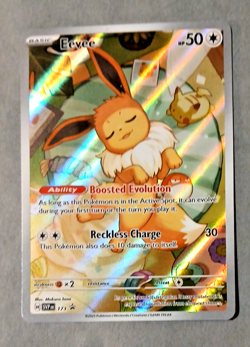 Eevee 173 Black Star Promo Pokemon Scarlet and Violet Holo - Image 1