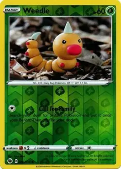 Pokemon - Weedle - 002/073 - Reverse Holo - Champion's Path - NM/M - New - Image 1