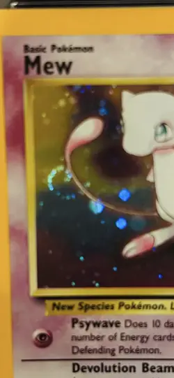Mew Holo #9 Black Star Movie Promo 2000 Pokemon League Swirl 💫 CGC 8.5 - Image 2