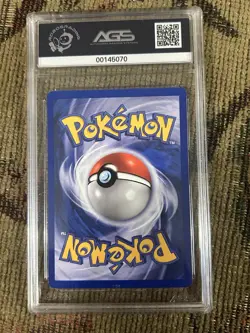 Vintage 1999 Pokemon Fossil Unlimited Gengar Non-Holo Grade AGS 9 mint POP 6 TCG - Image 2