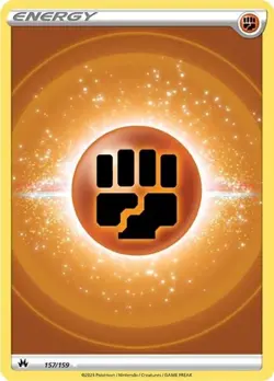 Fighting Energy (Texture Full Art, #157/159) - Ho SWSH - Crown Zenith NM Pokemon - Image 1