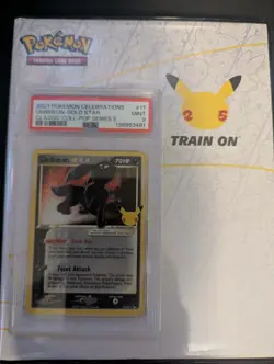 2021 Pokemon Celebrations Umbreon Gold Star Classic Col- Pop Series 5 PSA 9 - Image 1