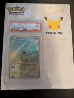 2023 POKEMON MEW EN-151 ILLUSTRATION RARE #170 SQUIRTLE PSA 9 - Image 1