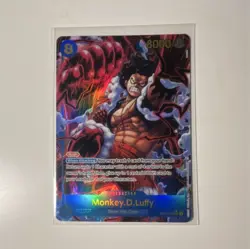 One Piece CCG Monkey.D.Luffy OP11-118 Secret Rare Foil Alternate Art 8000 Power - Image 1