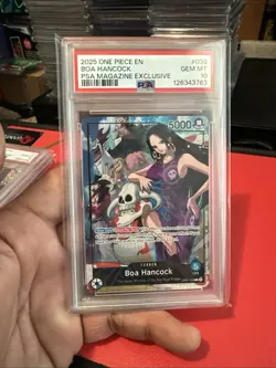 2025 ONE PIECE PROMOS PSA MAGAZINE EXCLUSIVE #038 BOA HANCOCK PSA 10 - Image 1