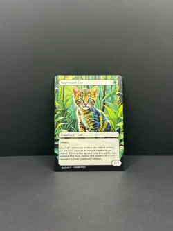 MTG - Scythecat Cub - Van Gogh Style - Card For EDH and Playtest - Image 1