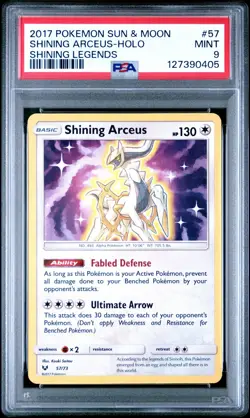 Pokemon TCG Shining Arceus 57/73 Shining Legends PSA 9 - Image 1