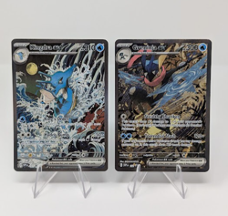 Kingdra ex 131 and Greninja ex 132 Sv: Scarlet & Violet Promo Cards Holo NM - Image 1