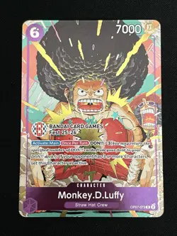 Monkey.D.Luffy (BANDAI Card Games Fest 25-26) - One Piece Promo - Afro Luffy NM - Image 1