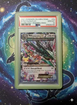 Pokemon TCG M Rayquaza EX Celebrations Card 76/108 PSA 10 - Image 1
