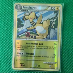 Pokemon Ampharos 14/123 Reverse Holo Rare Heartgold & Soulsilver 2010 Card - Image 1
