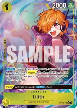 Lilith OP13-113 AA Alt Art R ONE PIECE Card Game TCG English CCG - Image 1