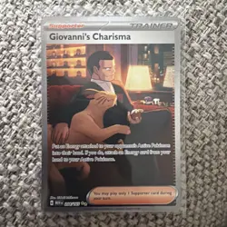 Pokemon TCG Giovanni's Charisma Scarlet & Violet 151 Card 204/165 - Image 1