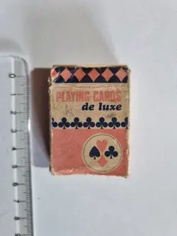 CARTE DA GIOCO PLAYING CARDS DE LUXE POKER VINTAGE ORIGINAL PLAYING CARDS NEW - Image 1