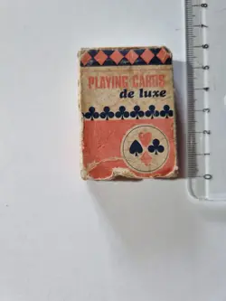 CARTE DA GIOCO PLAYING CARDS DE LUXE POKER VINTAGE ORIGINAL PLAYING CARDS NEW - Image 2