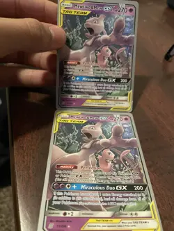 Pokemon World Championships 2019 Mewtwo & Mew GX TAG TEAM 2 Card Lot English - Image 1