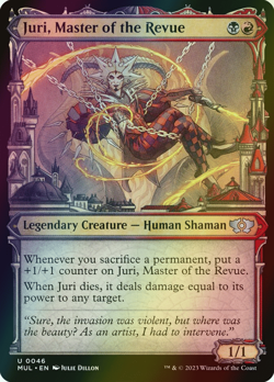 MTG Juri, Master of the Revue Showcase Foil ** Multiverse Legends ** English - Image 1