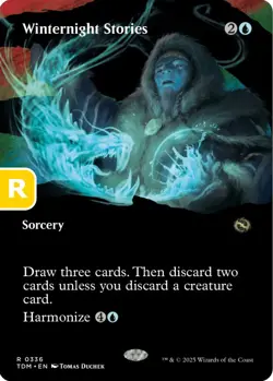 MTG Winternight Stories Tarkir Dragonstorm Borderless R Sorcery NM - Image 1