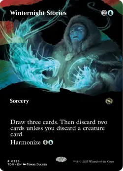 MTG Winternight Stories Tarkir Dragonstorm Borderless R Sorcery NM - Image 2