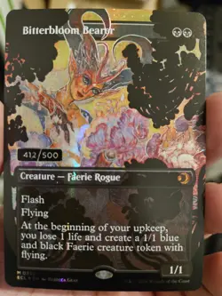 Bitterbloom Bearer SERIALIZED 412/500 Magic The Gathering Lorwyn Eclipsed - Image 1