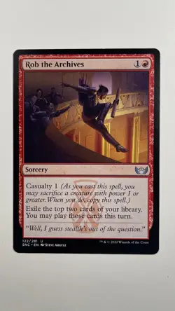 MTG Streets of New Capenna Rob the Archives 122/281 - Image 1