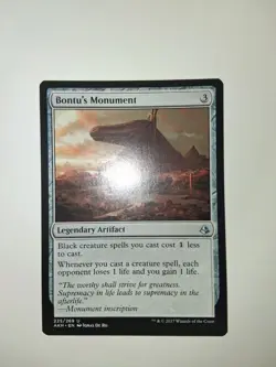 Bontu's Monument - Amonkhet MTG 225 NM - Image 1