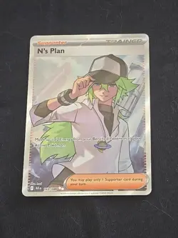 N's Plan 163/086 Sv: Black Bolt Holo Pokemon TCG Secret Rare Near Mint - Image 1