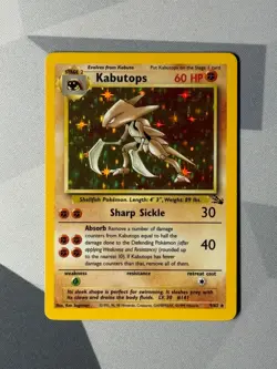 Pokemon Cards Kabutops 9/62 Fossil Holo Rare - Image 1