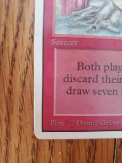 Magic The Gathering WHEEL OF FORTUNE UNLIMITED Series VERY NICE CARD See Photos - Image 4