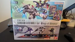 BANDAI Gundam Card Game Start Deck Gundam Assemble Set Wings of Advance ST02A JP - Image 1