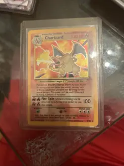 Pokemon TCG Charizard Base Set Holo Unlimited Rare Card 4/102 - Image 1