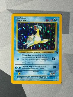 Pokemon Cards Lapras 10/62 Fossil Holo Rare - Image 1