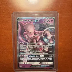 Mewtwo GX SM196 Black Star Promo - Full Art - Pokemon Card 2019 MP - Image 1