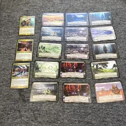 Lot Of 18 Magic The Gathering Oversized Cards Most From Planechase - Image 1
