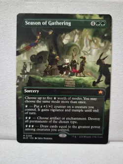 Season of Gathering (Borderless) Bloomburrow Regular - Image 1