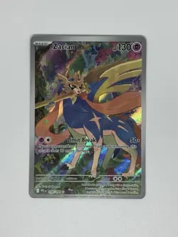 Zacian 100/094 Illustration Rare Pokemon TCG Phantasmal Flames Near Mint - Image 1