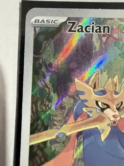 Zacian 100/094 Illustration Rare Pokemon TCG Phantasmal Flames Near Mint - Image 2