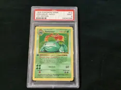 Pokemon 1st Edition 1999 Pokemon Base Set Venusaur Holo 1st Ed PSA 9 - Image 1